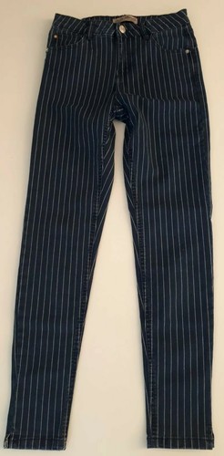 Damen röhrenjeans blau weis - röhrenjeans,