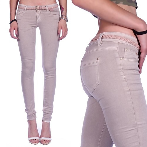 Damen jeans hose gürtel - damen,