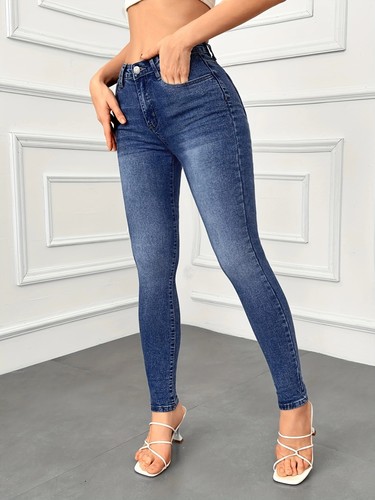 Stretch jeans damen high - stretch,