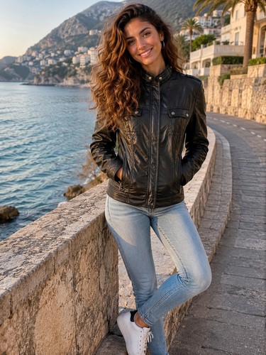 Jacke biker blousonstil - jacke, /
