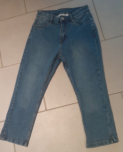 Jeans damen neu blau 3 - gr.36, blau-3/4
